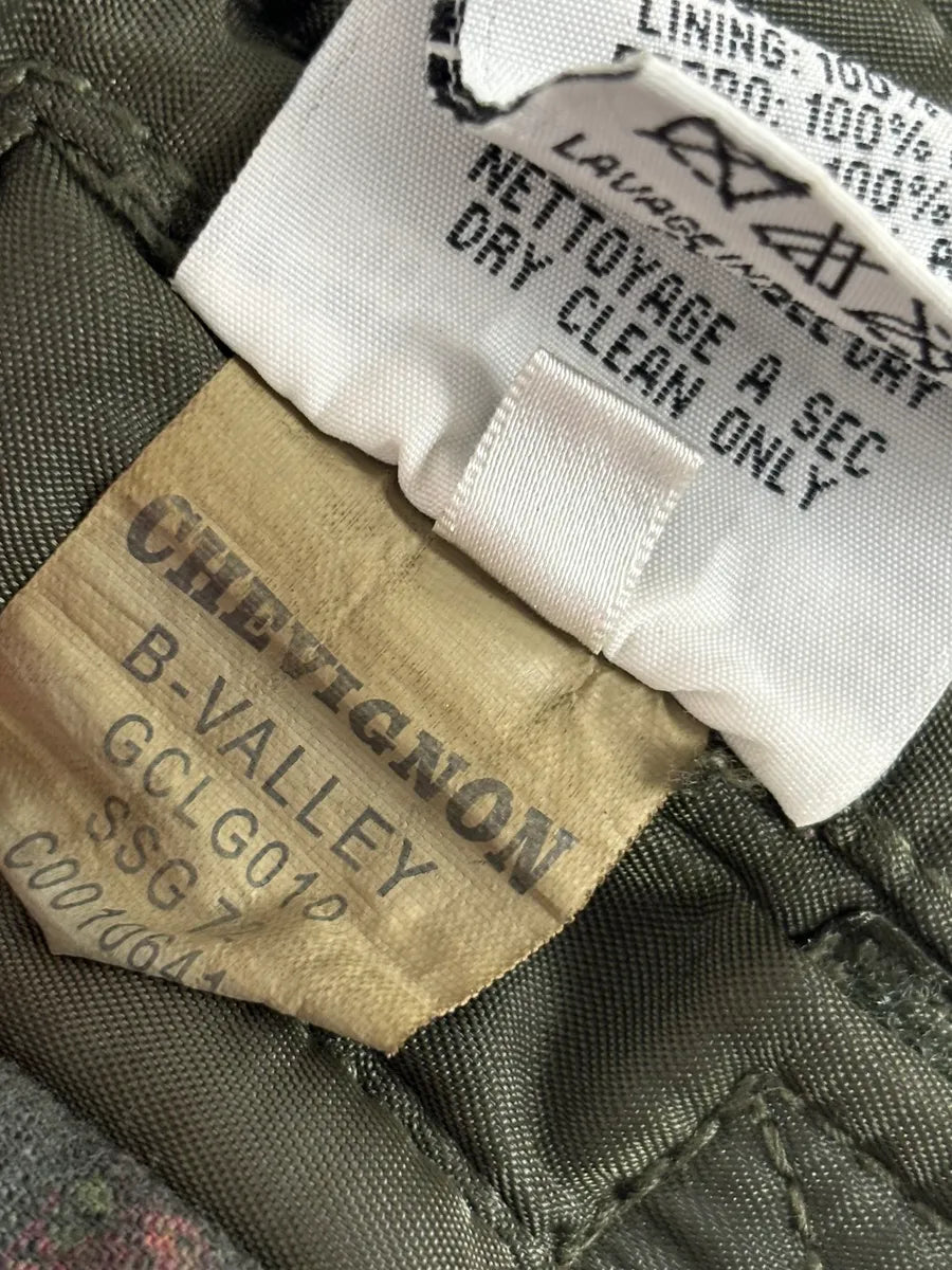 1990s Chevignon Military Aviator Fur Bomber Jacket VMNbIcz 12
