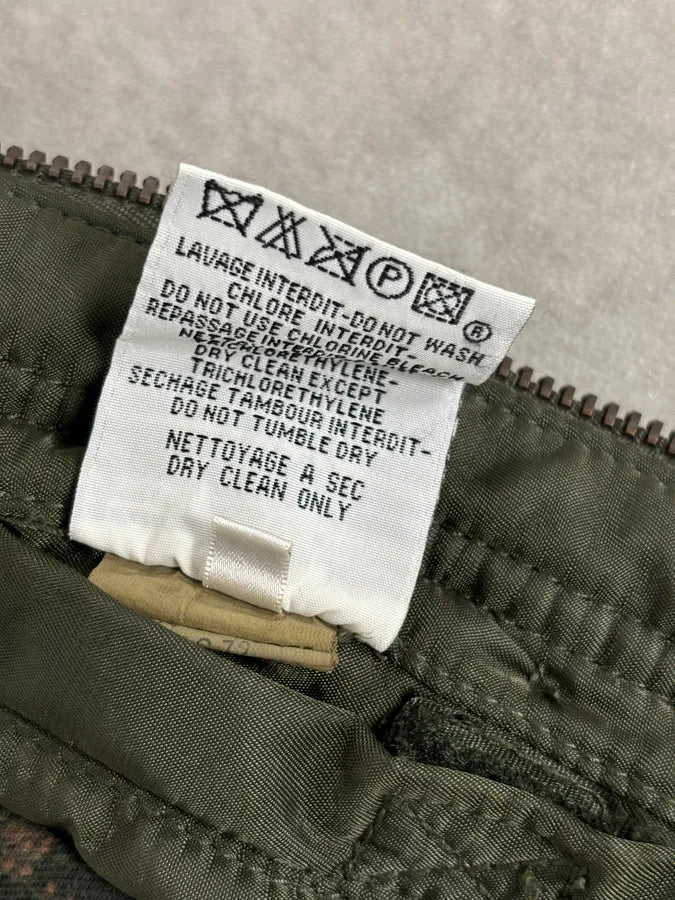 1990s Chevignon Military Aviator Fur Bomber Jacket VMNbIcz 11