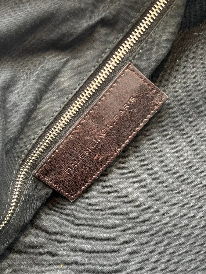 Balenciaga Motocross Giant Brown Leather Duffle Bag UiztpvR 12