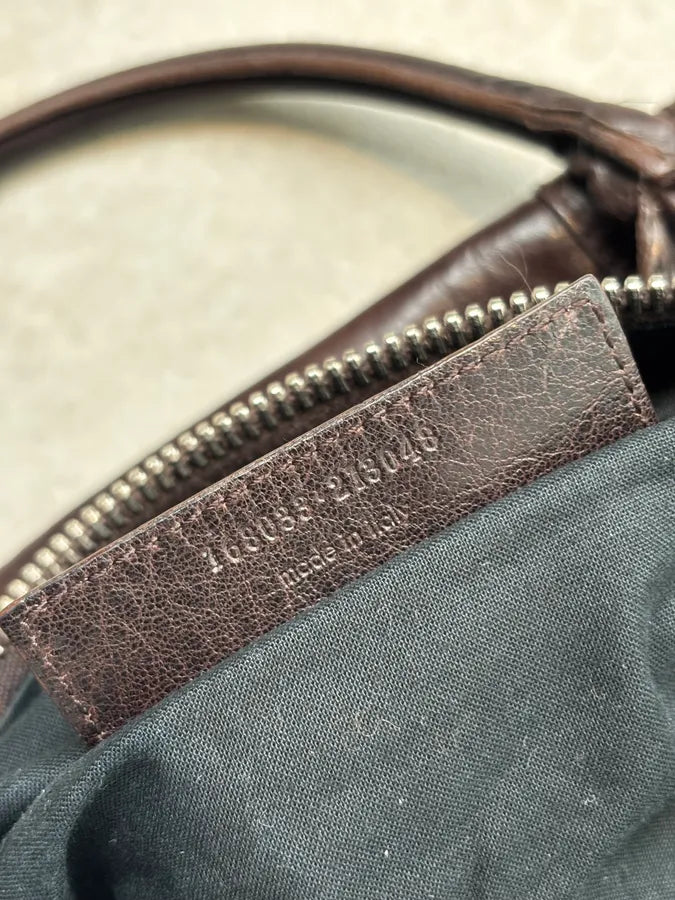 Balenciaga Motocross Giant Brown Leather Duffle Bag UiztpvR 13