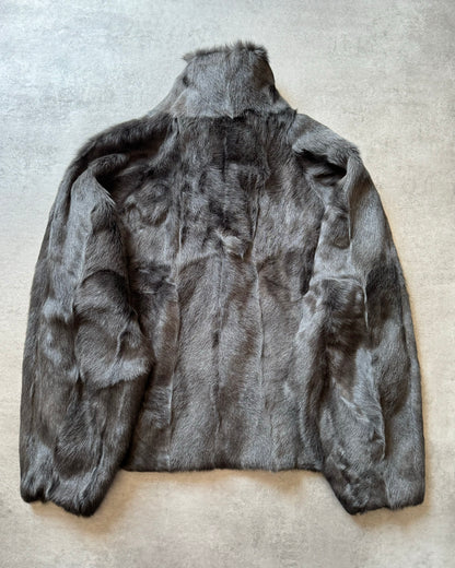 AW2010 Emporio Armani Reversible Faux Fur Tactical Jacket (S) - 6