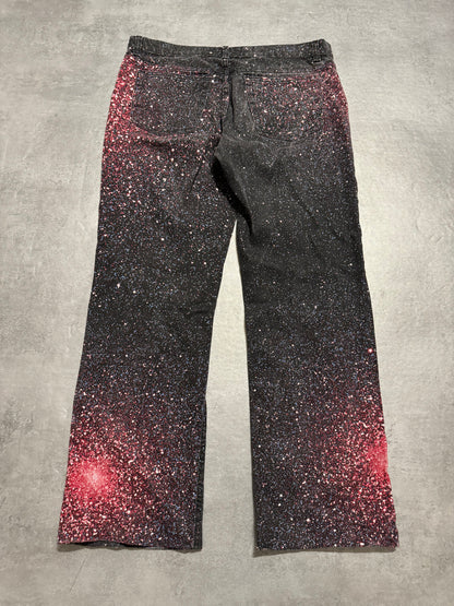 2000s Roberto Cavalli Galaxy Expansion Red Pants (L) - 2