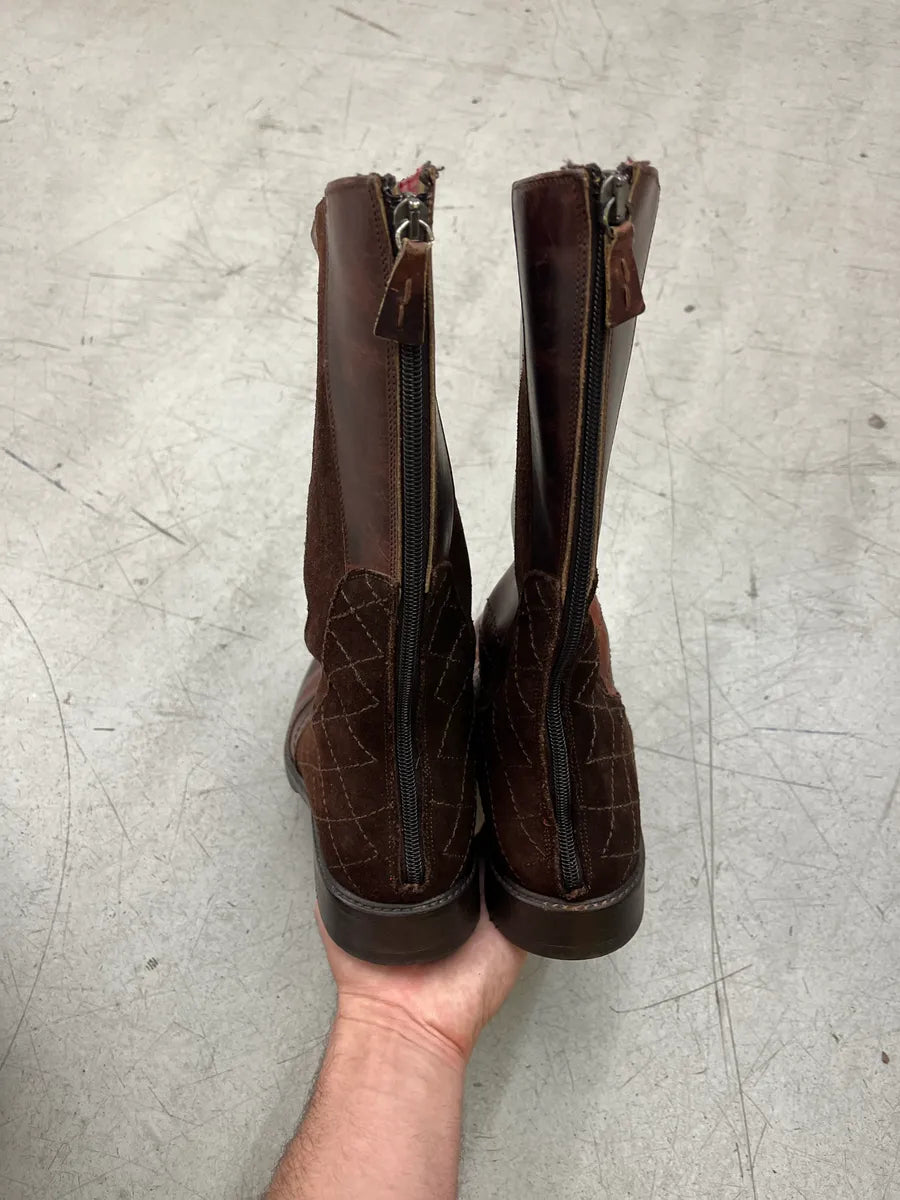 AW2010 Cavalli Hybrid Suede & Leather Brown Boots ckUCRjYK 5
