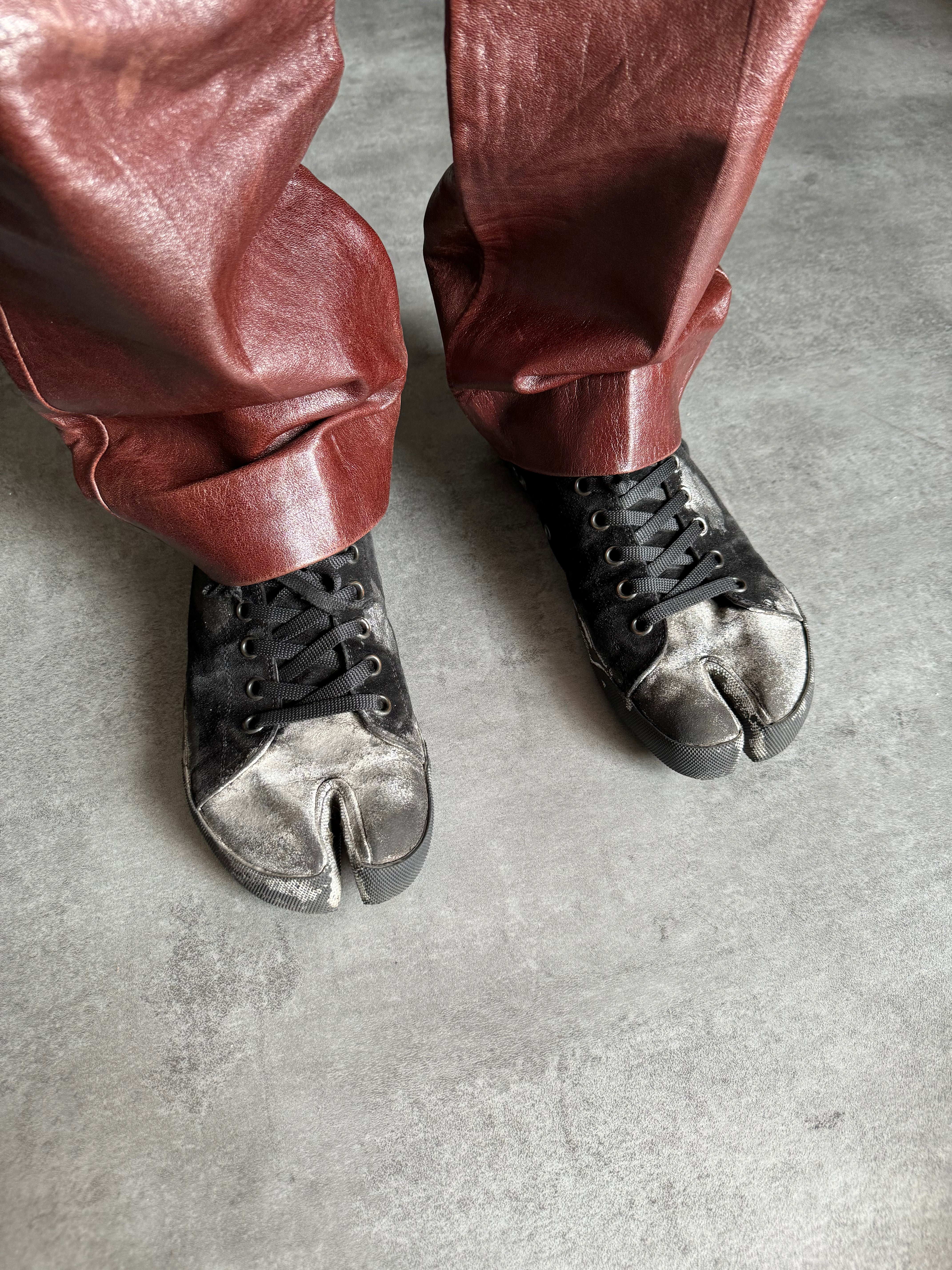Maison MM10 18AW PAINTED FUSION TABI SNEAKER 40 Margiela Silver 