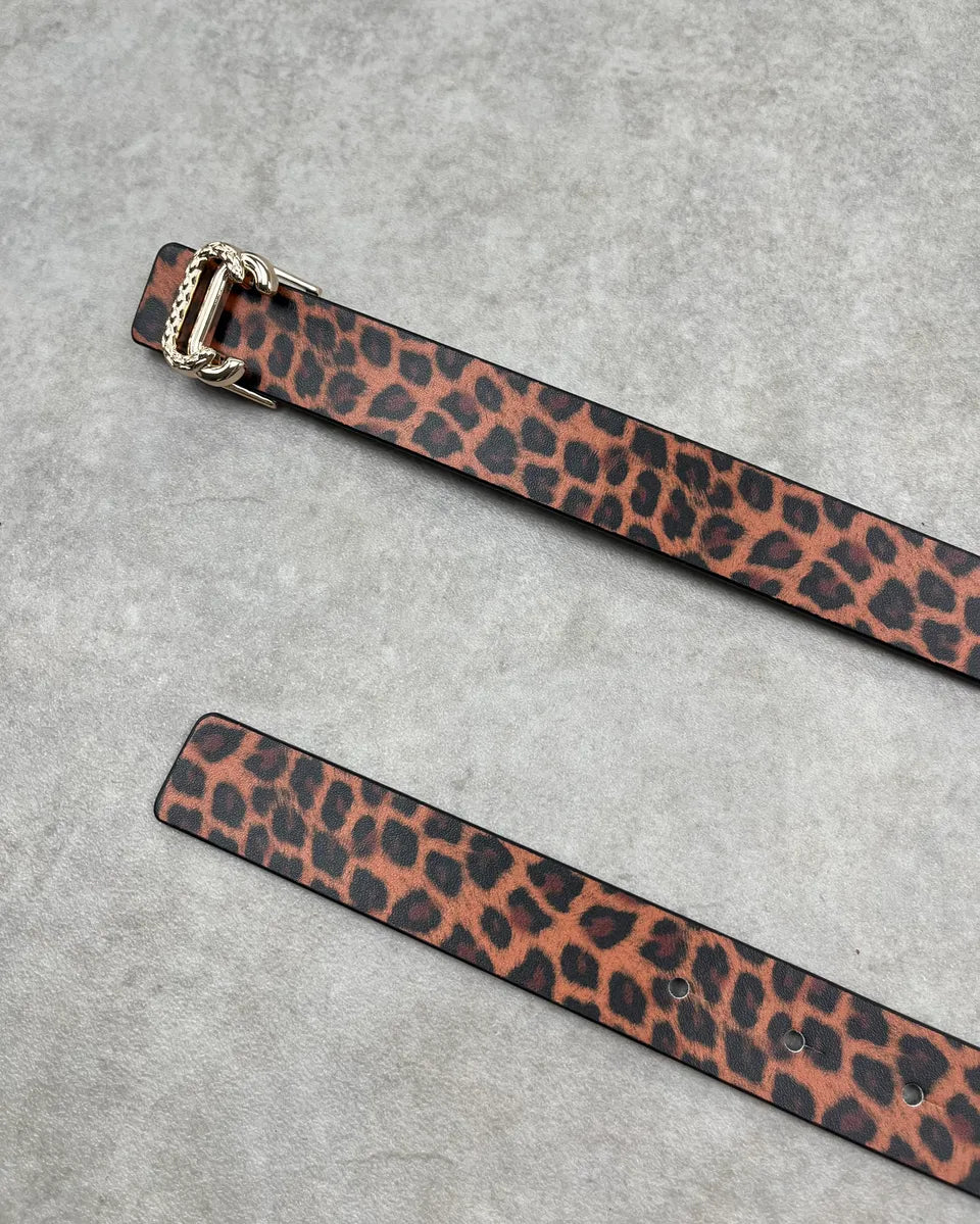 Class Roberto Cavalli Brown Leopard Print Belt zejpeLT 2