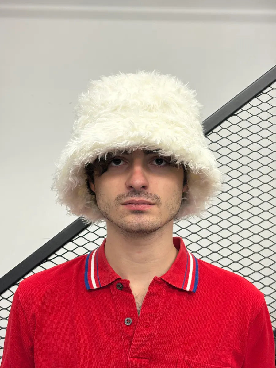 Comme des Garçons SHIRT Men White Bucket Hat RcvHYDz 1