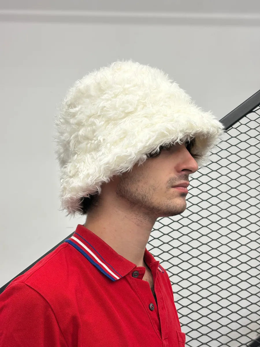 Comme des Garçons SHIRT Men White Bucket Hat RcvHYDz 2