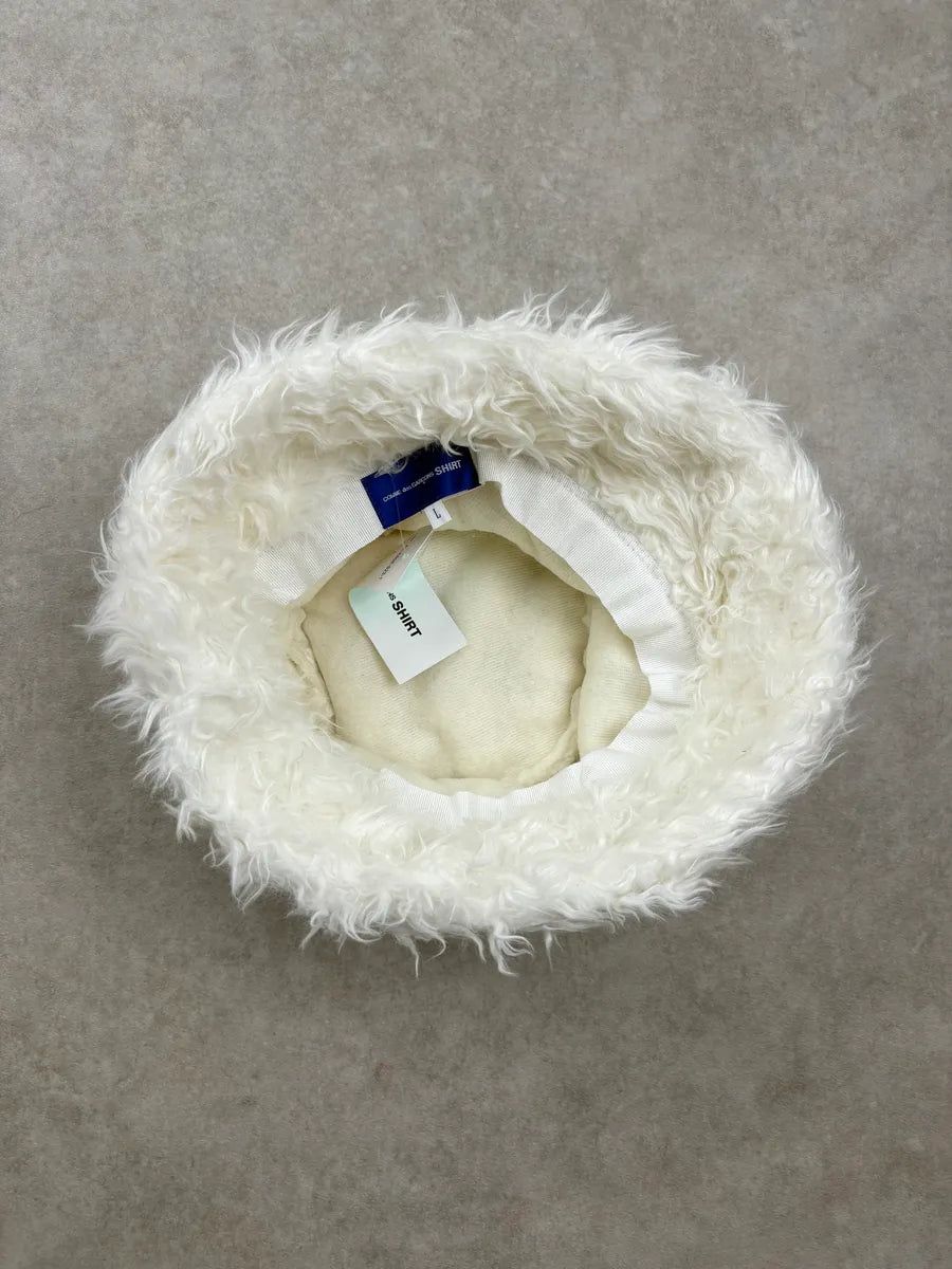 Comme des Garçons SHIRT Men White Bucket Hat RcvHYDz 6