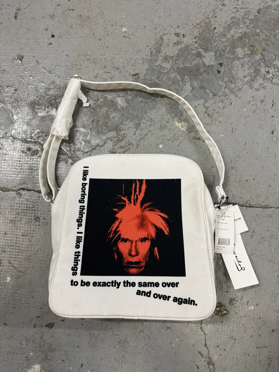 Comme des Garçons Andy Warhol White Shoulder Bag (OS) XmCbYKb 0