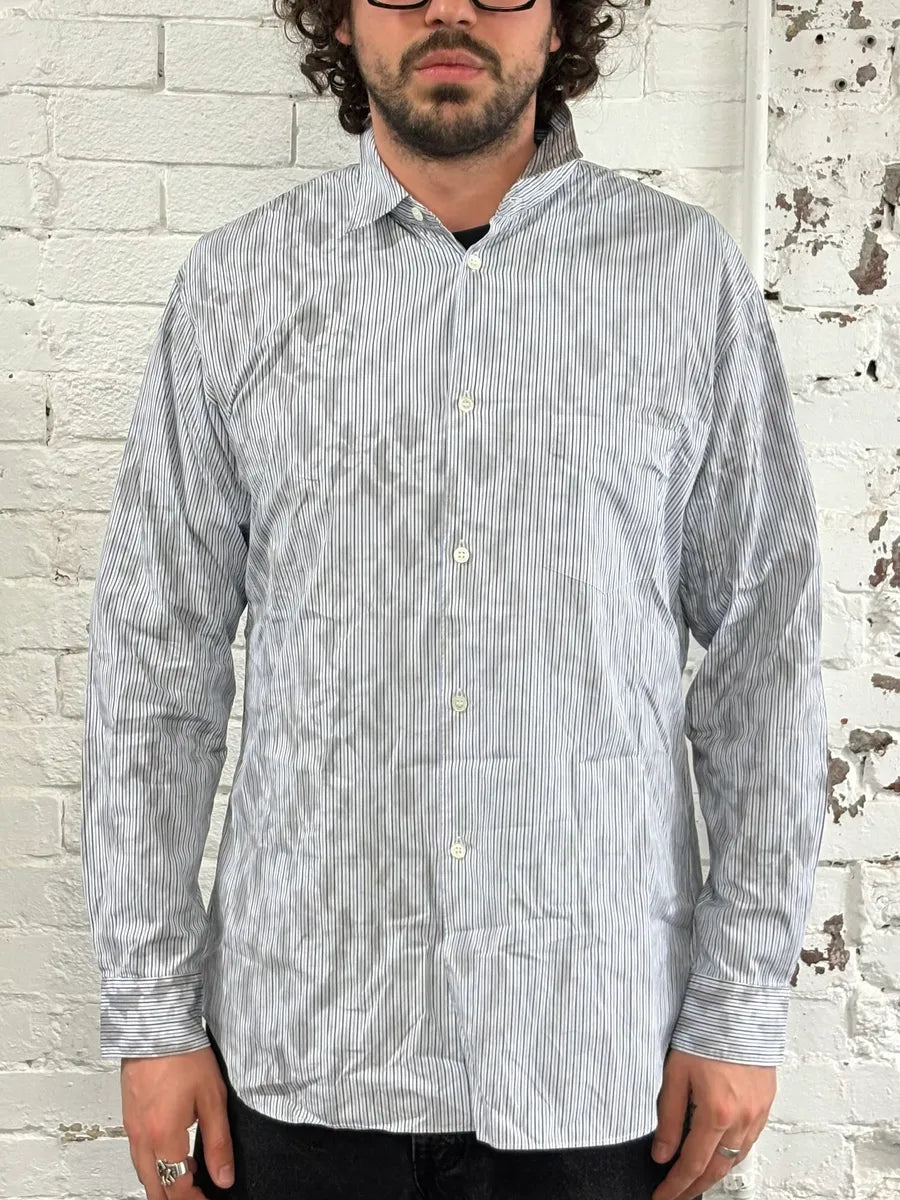 Comme des Garçons Bat Shadows Blue Stripes Shirt xRZwnni 1