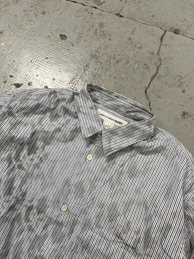 Comme des Garçons Bat Shadows Blue Stripes Shirt xRZwnni 4