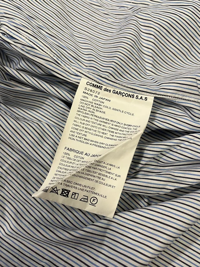 Comme des Garçons Bat Shadows Blue Stripes Shirt xRZwnni 8