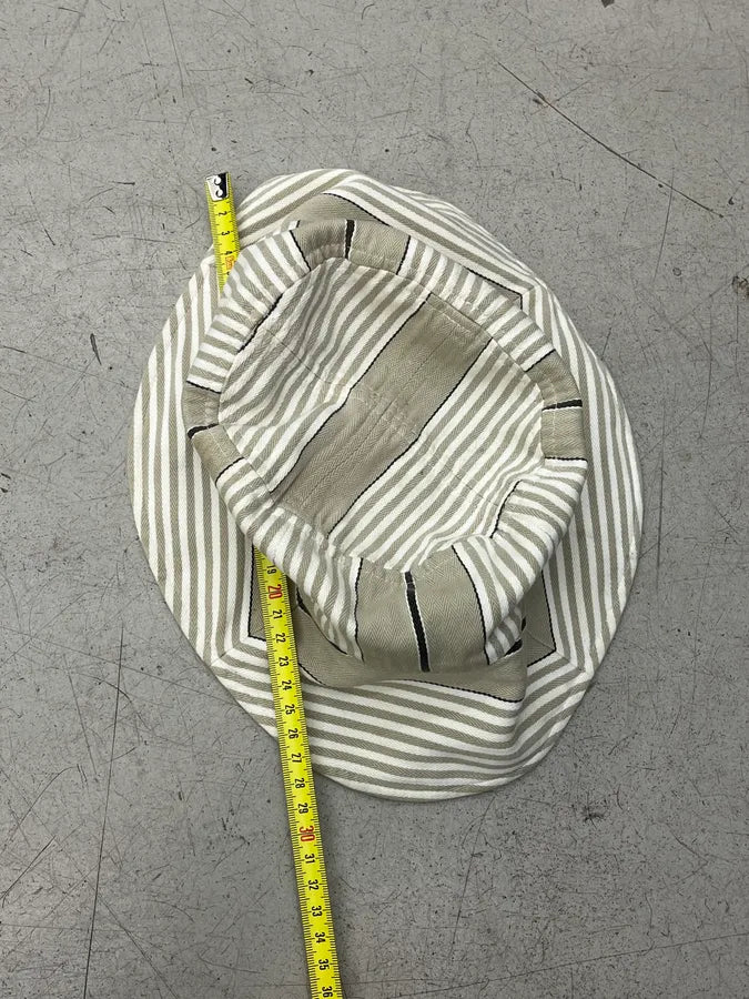 Comme des Garçons Beige Striped Bucket Hat vKSWqeZ 9