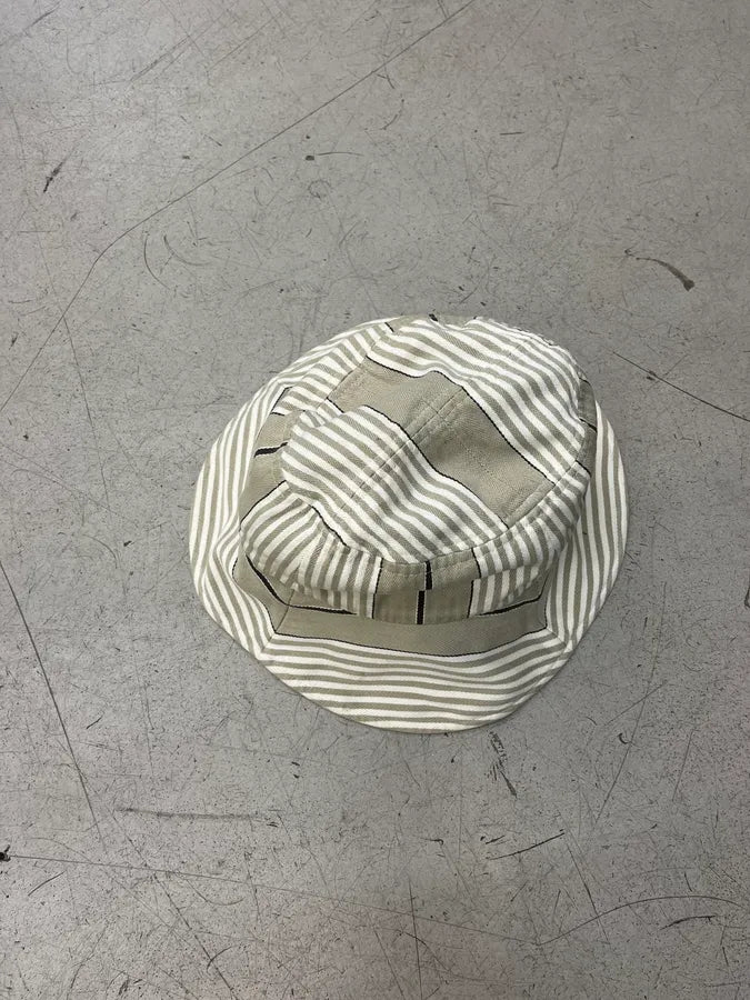 Comme des Garçons Beige Striped Bucket Hat vKSWqeZ 3
