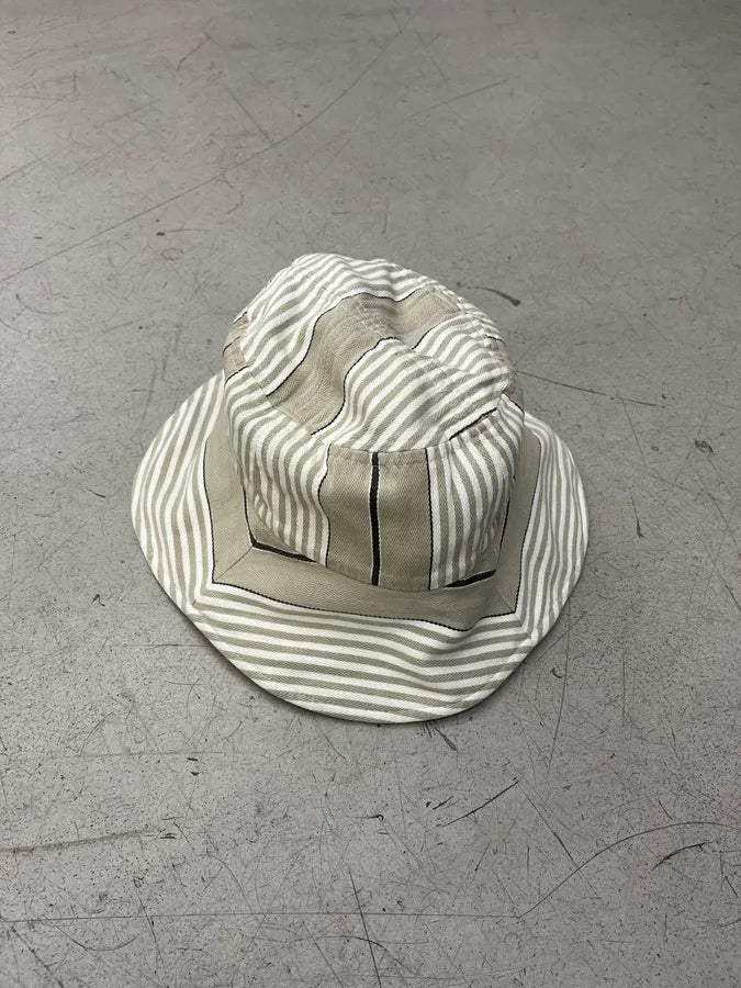 Comme des Garçons Beige Striped Bucket Hat vKSWqeZ 2