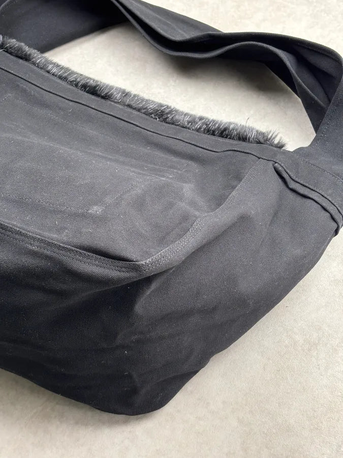 Comme des Garçons Black Faux Fur Hobo Shoulder Bag DjTSOub 13
