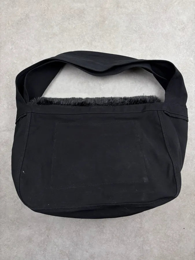 Comme des Garçons Black Faux Fur Hobo Shoulder Bag DjTSOub 10