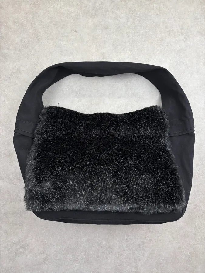 Comme des Garçons Black Faux Fur Hobo Shoulder Bag DjTSOub 2