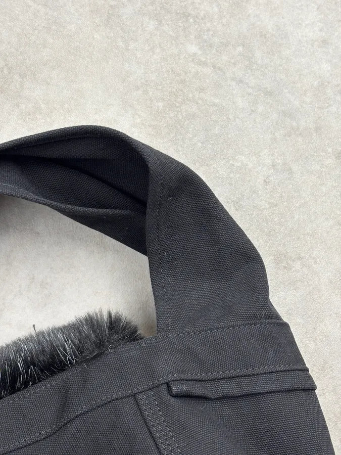 Comme des Garçons Black Faux Fur Hobo Shoulder Bag DjTSOub 16