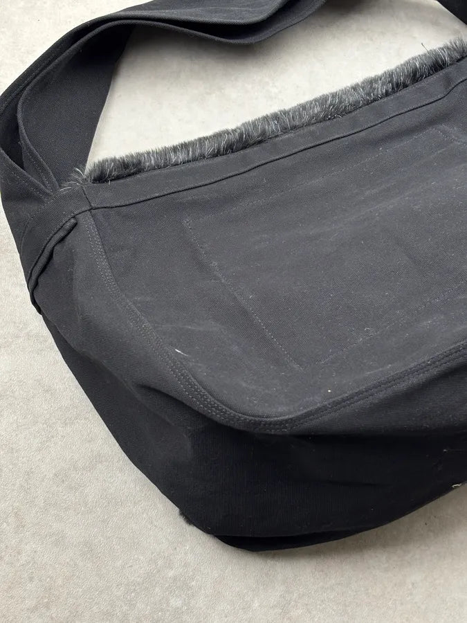 Comme des Garçons Black Faux Fur Hobo Shoulder Bag DjTSOub 11