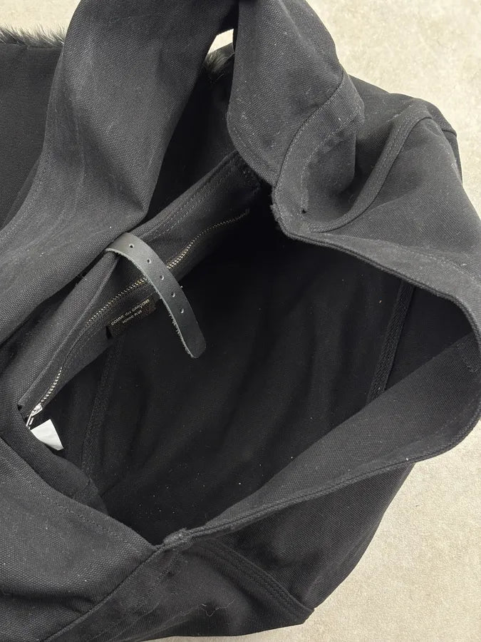 Comme des Garçons Black Faux Fur Hobo Shoulder Bag DjTSOub 18