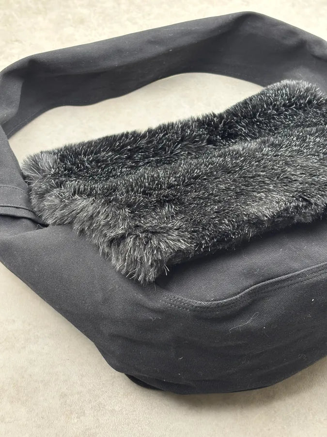 Comme des Garçons Black Faux Fur Hobo Shoulder Bag DjTSOub 6
