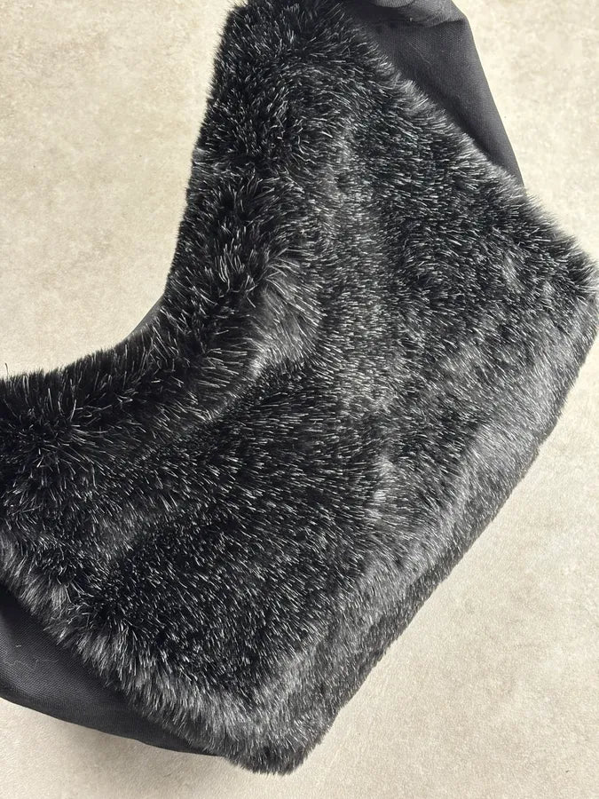 Comme des Garçons Black Faux Fur Hobo Shoulder Bag DjTSOub 17