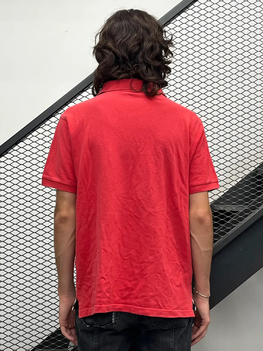 Comme des Garçons Constrast Striped Red Polo HQoKDCa 1