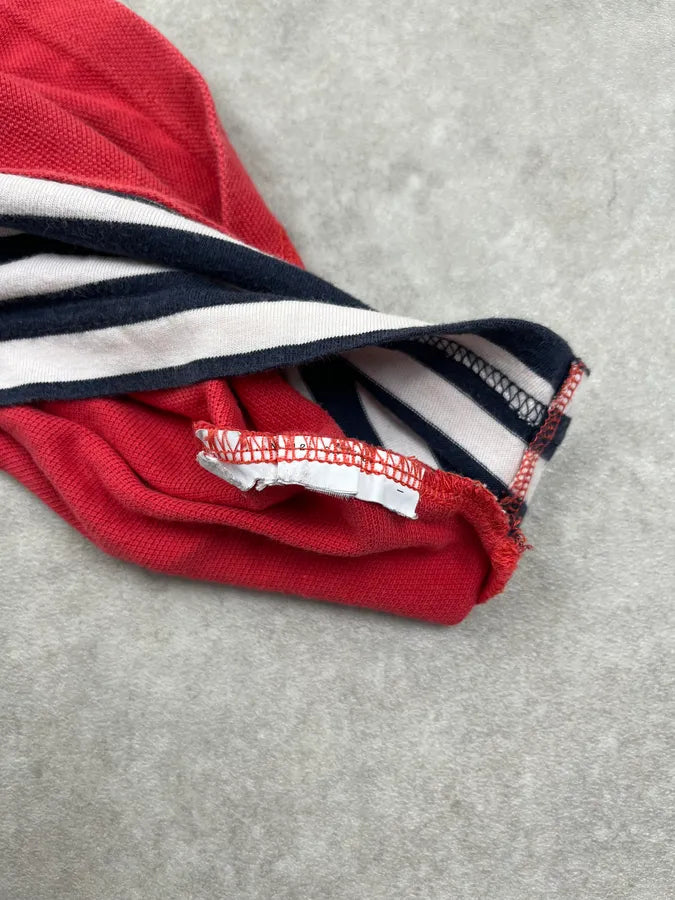 Comme des Garçons Constrast Striped Red Polo HQoKDCa 8