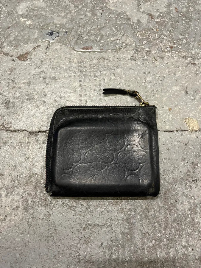 Comme des Garçons Floral Black Leather Wallet (OS) AlMcVCS 3