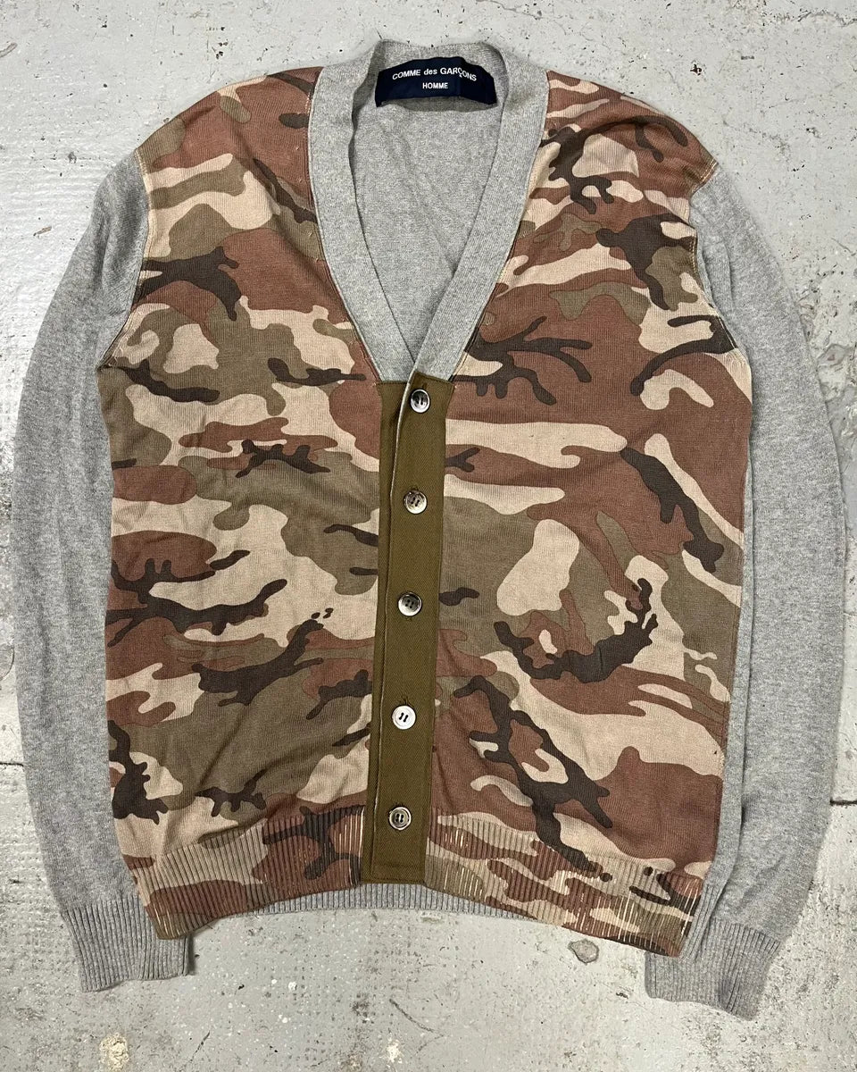 Comme Des Garçons Grey & Camo Cardigan (S/M) BhilUwj 0