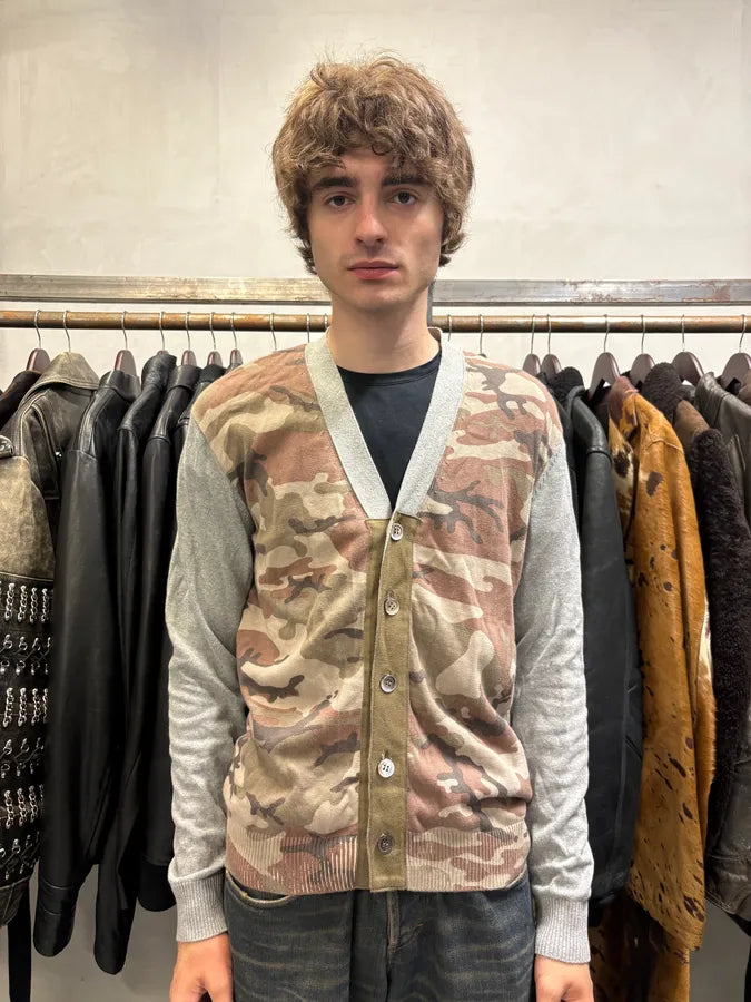 Comme Des Garçons Grey & Camo Cardigan (S/M) BhilUwj 1