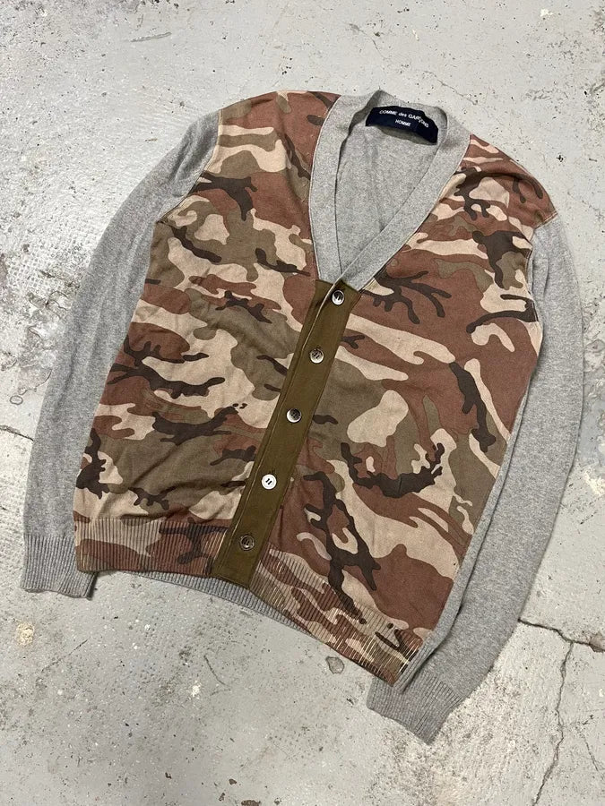 Comme Des Garçons Grey & Camo Cardigan (S/M) BhilUwj 3