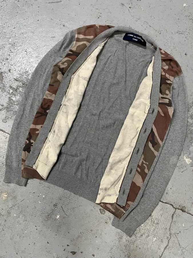 Comme Des Garçons Grey & Camo Cardigan (S/M) BhilUwj 4