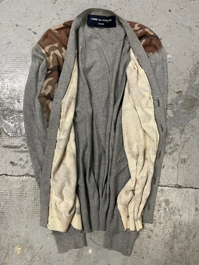 Comme Des Garçons Grey & Camo Cardigan (S/M) BhilUwj 5