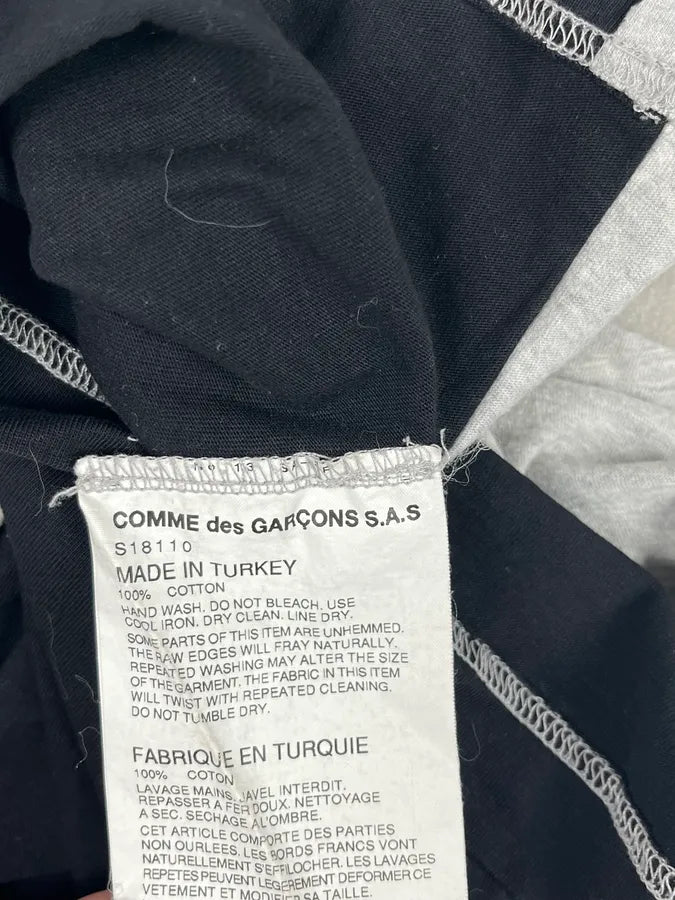 Comme des Garçons Grey Contrast Stitch T-Shirt yWQtHOD 7