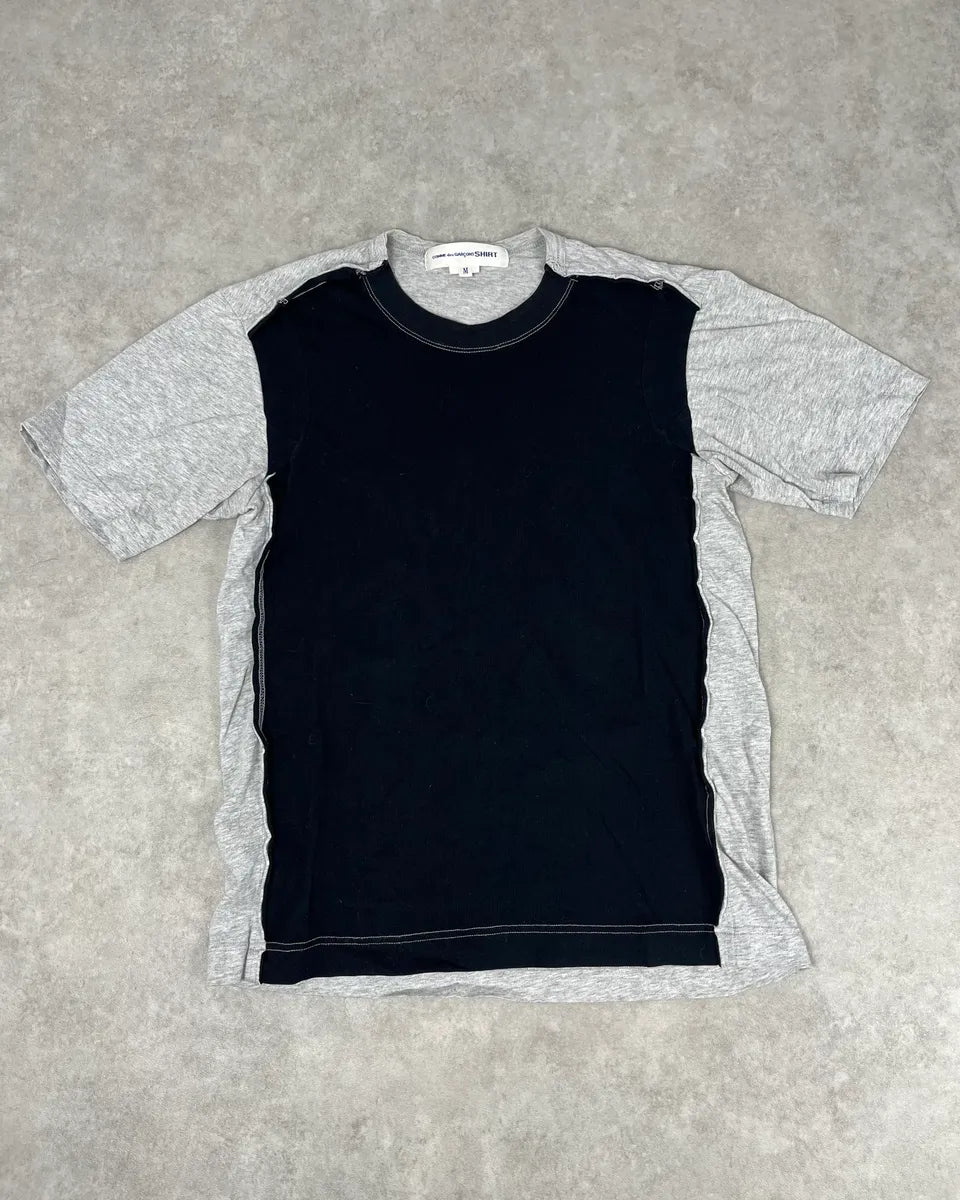 Comme des Garçons Grey Contrast Stitch T-Shirt yWQtHOD 0