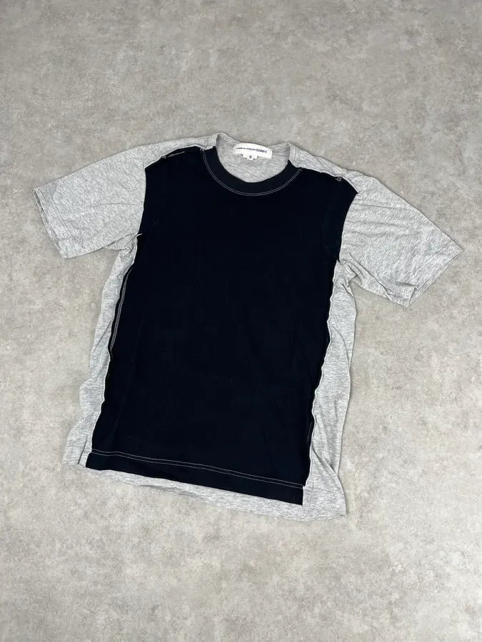 Comme des Garçons Grey Contrast Stitch T-Shirt yWQtHOD 3