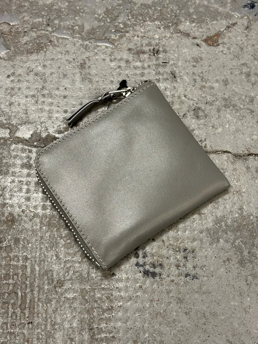 Comme des Garçons Grey Leather Wallet CRUFuda 1