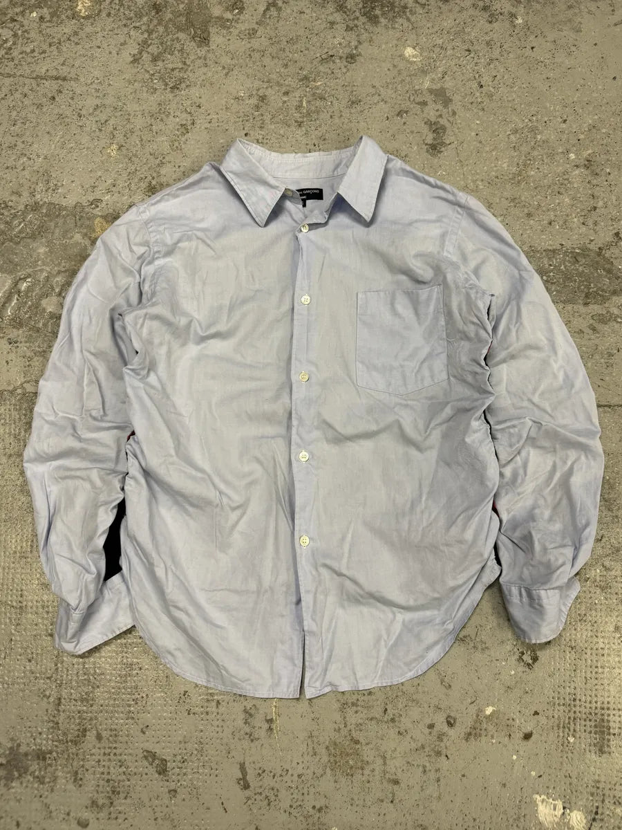Comme des Garçons Homme Blue Back Red Patchwork Shirt ShvbngJ 1