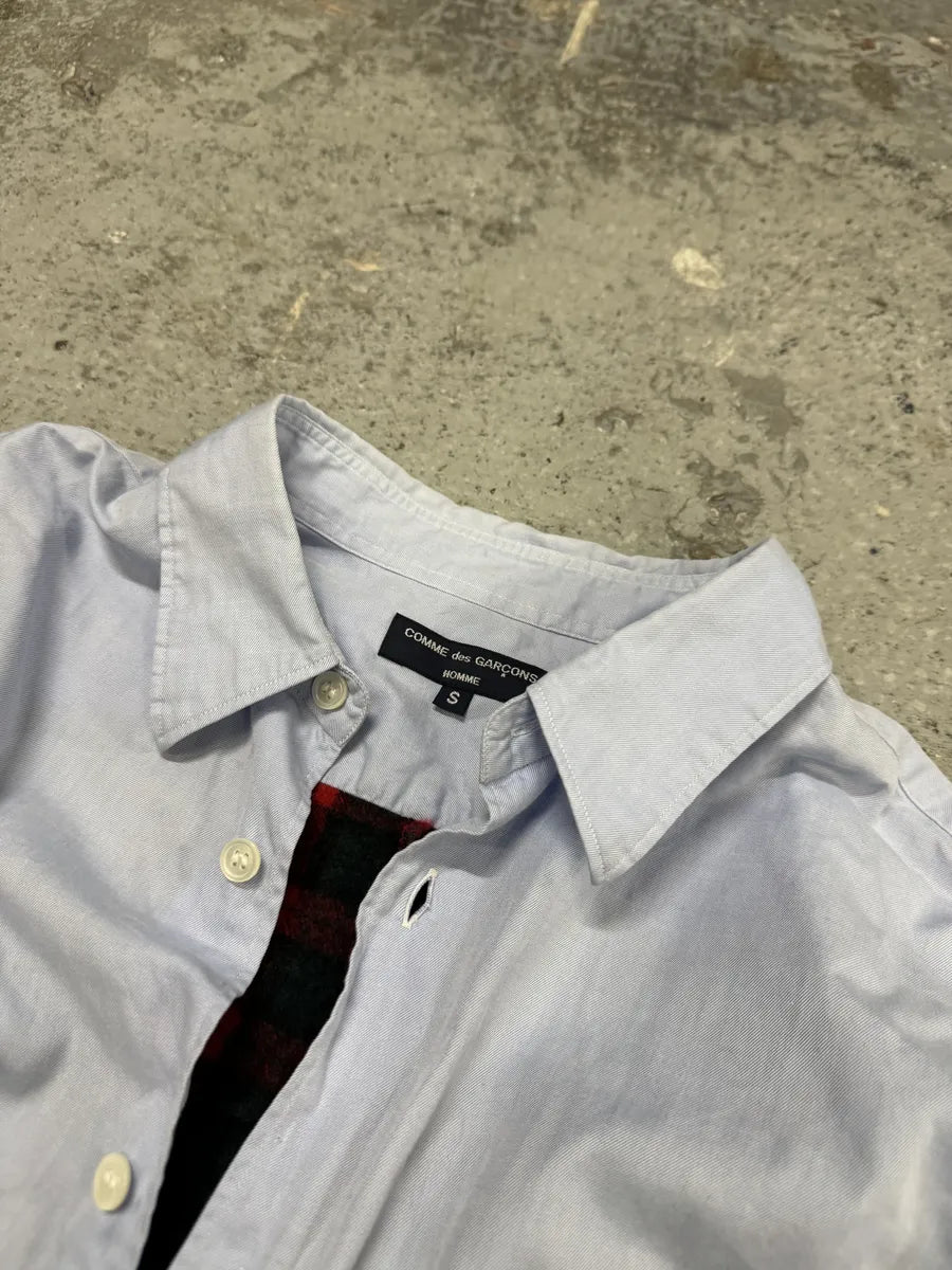 Comme des Garçons Homme Blue Back Red Patchwork Shirt ShvbngJ 4
