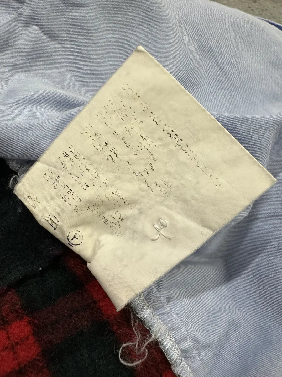 Comme des Garçons Homme Blue Back Red Patchwork Shirt ShvbngJ 6