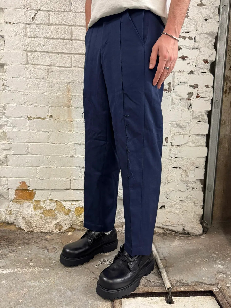 Comme des Garçons Homme Plus Navy Distressed Tailored Pants DEfSSdm 2