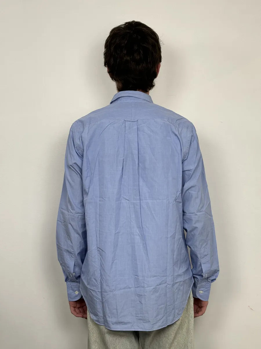 Comme des Garçons Junya Watanabe Blue Patchwork Shirt RRktIPM 1