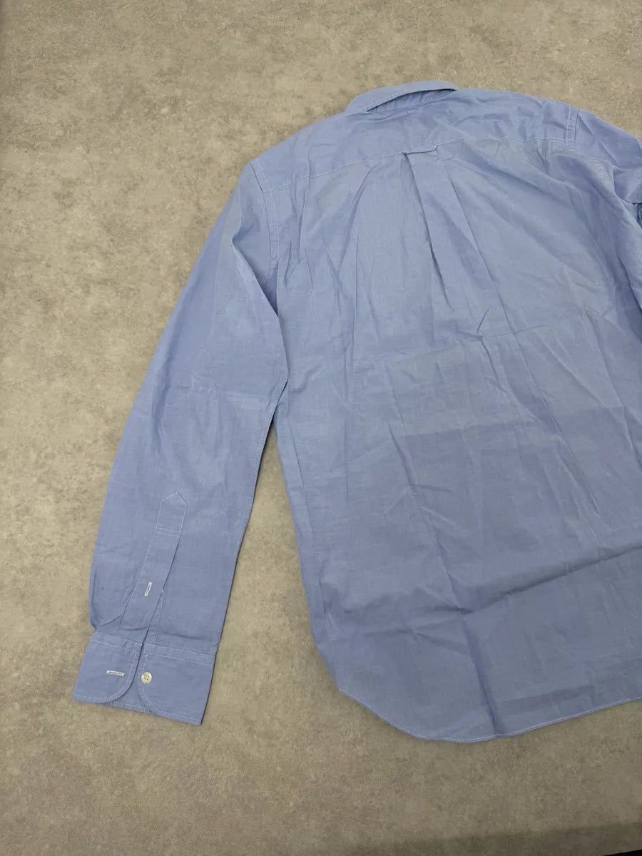 Comme des Garçons Junya Watanabe Blue Patchwork Shirt RRktIPM 5