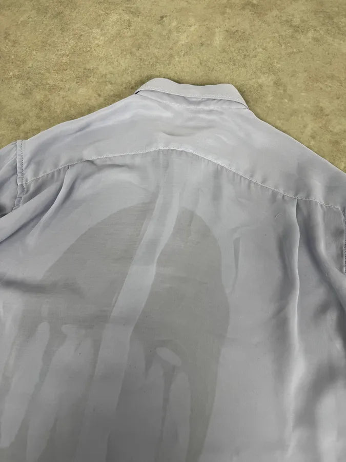 Comme des Garçons Shirt Blue Abstract Face Shirt jFAAJkU 5