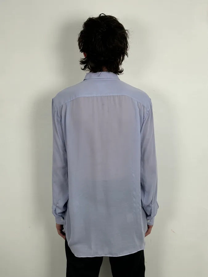 Comme des Garçons Shirt Blue Abstract Face Shirt jFAAJkU 1