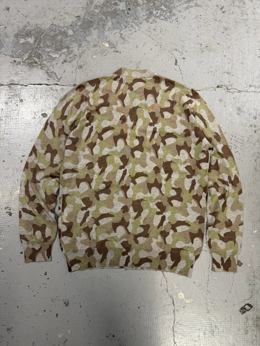 Comme des Garçons Shirt Camo Grey Cardigan Sweater fmmpwvC 1