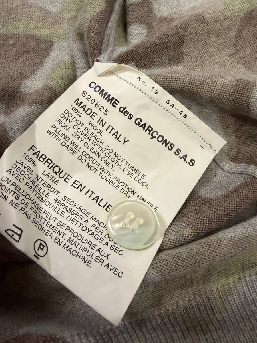 Comme des Garçons Shirt Camo Grey Cardigan Sweater fmmpwvC 11
