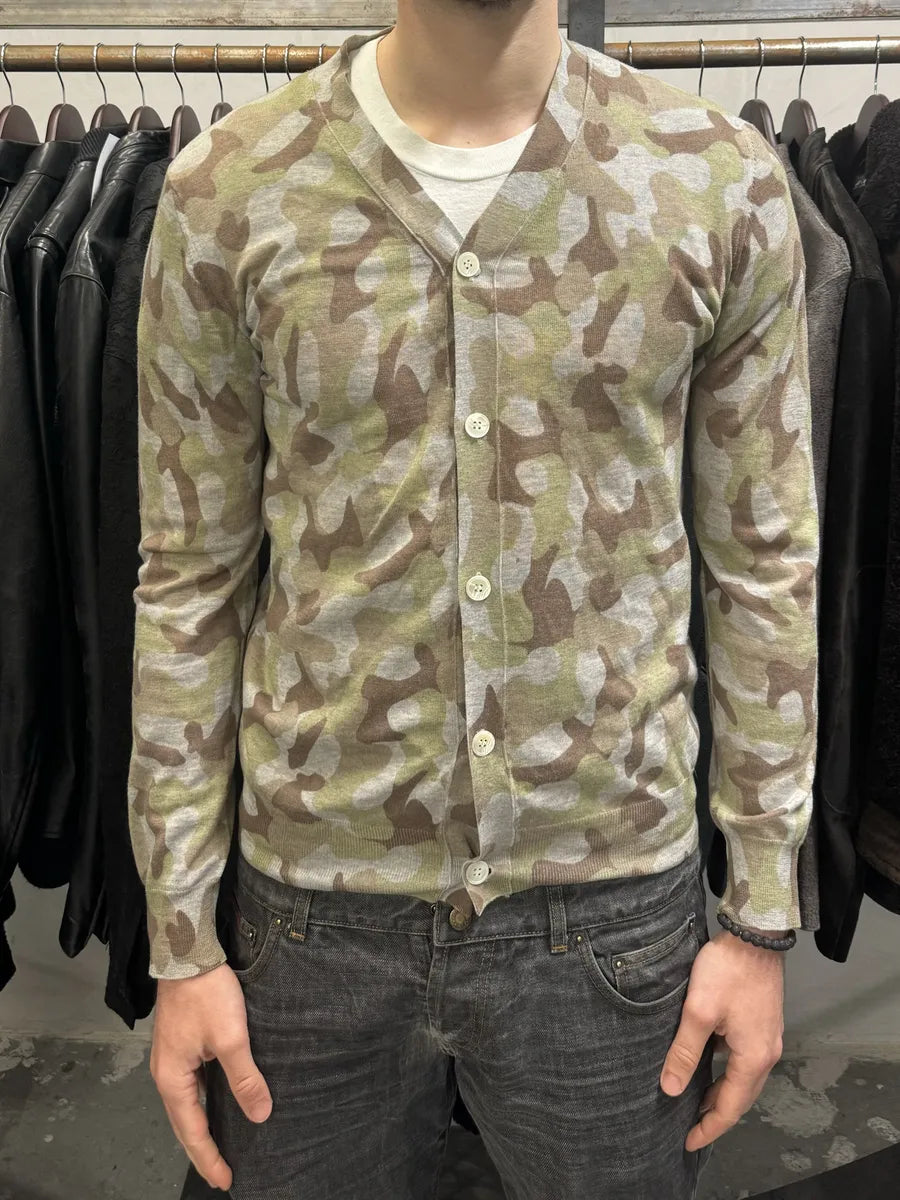 Comme Des Garçons Shirt Camo Wool Cardigan (M) rPZxasH 1